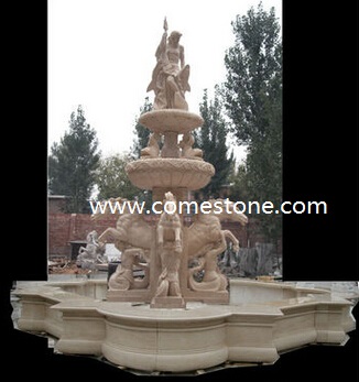 Travertino Bianco Navona Matt Sculptured Fountains