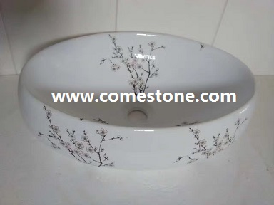 wholesale white ceramic art basin / water sink