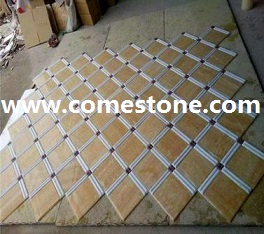 yellow onyx mosaic tile