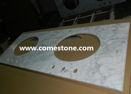 Carrara White Vanity tops package
